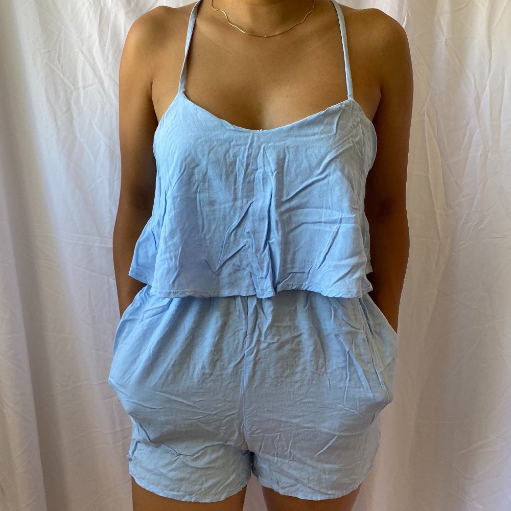 Tobi Light blue Romper (S)
